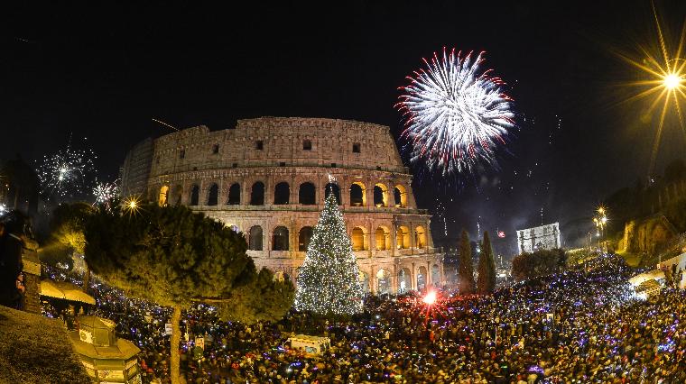 Rim, Nova godina - autobus 4